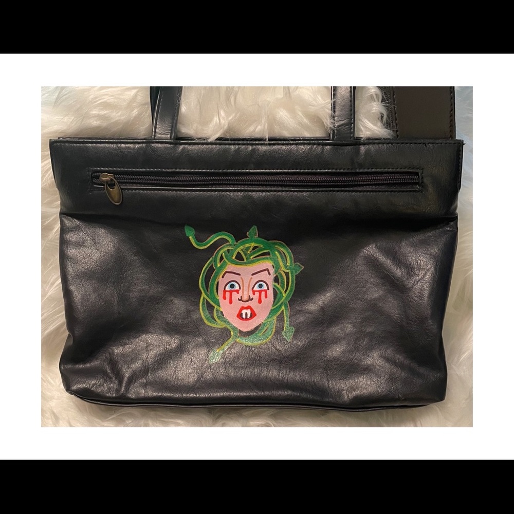 Medusa Black Handbag